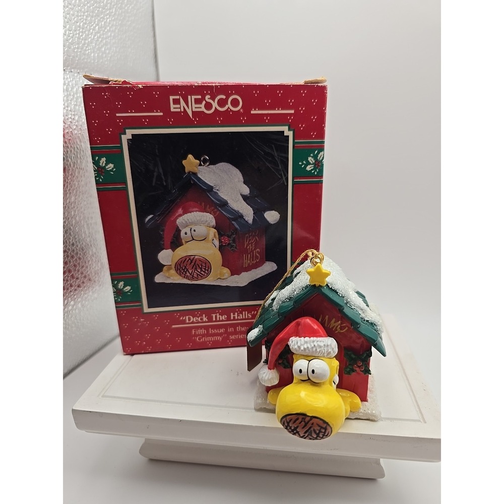 Enesco‎ "Deck the Halls" Ornament 5th Issue in the "Grimmy" Series Used